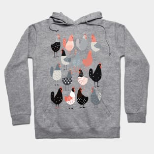 Cluck Yeah! Funny Chicken Celebration Tee Hoodie